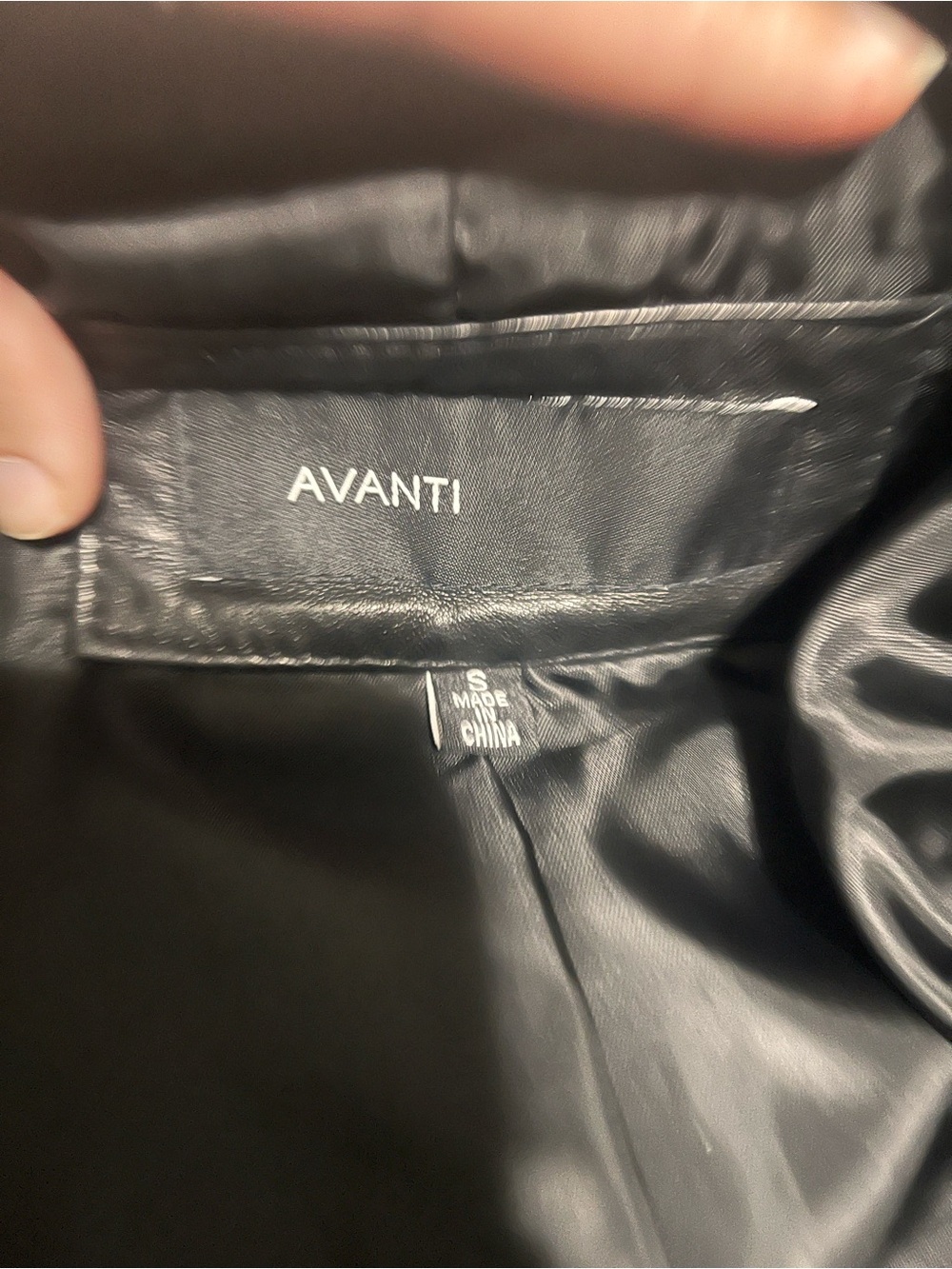 Women’s Avanti Fitted Black Leather Zip-Front Jacket S - Picture 9 of 12